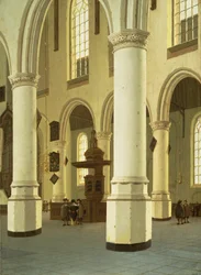 Interior of the Oude Kerk in Delft